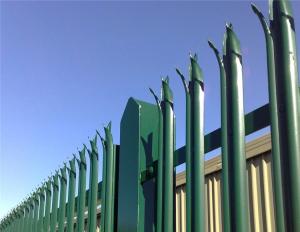 China Hot Dip Galvanised Palisade Fencing 2.75m , Welded Palisade Security Fence wholesale