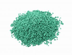 China 1mm-3mm EPDM Rubber Granules Green Impact Absorbing For Court on sale