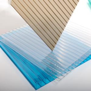 China Anti-uv 8mm Polycarbonate （PC) Hollow Sheet For Greenhouse wholesale