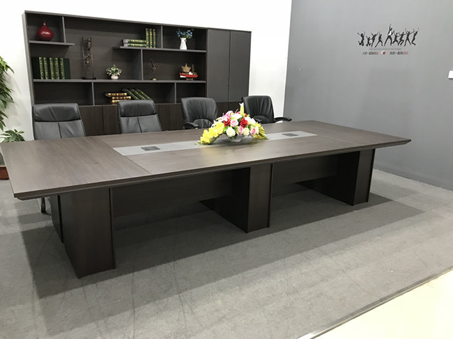 Wood Material Modern Conference Table , Office Meeting Table OEM / ODM