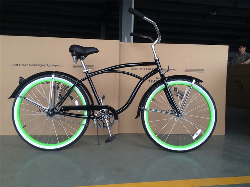 26x3 inch Unisex Step Through Aluminum Frame 3 Speed Beach Cruiser Bike for Rent in USA
