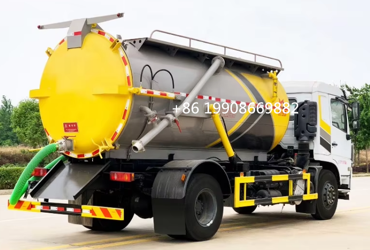 Dongfeng 4x2 Driver 8000L Sewage Suction Truck with Vacuum Pump for Sucking Waste Water Vacuum Sewer Tanker Suction Truck