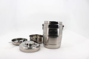 China Food Grade Stainless Steel Bento Lunch Box , Stainless Steel Food Containers 1.0L wholesale