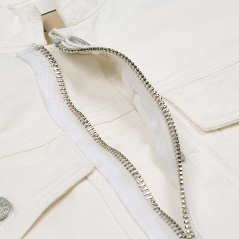 Manufactuer OEM Men Zipper Solid Color Loose Lapel Denim Jacket