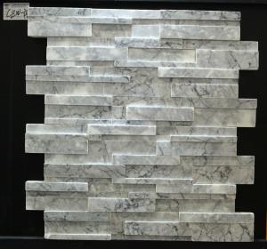 China Cloudy Gray Hand Split 6x24&quot; Cultured Stone Veneer Panels wholesale