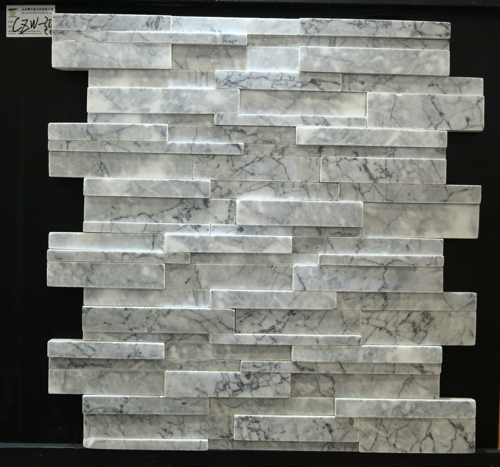 Cloudy Gray Hand Split 6x24" Cultured Stone Veneer Panels