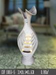 Lighted Flower Pot Polyresin Backyard Water Fountain