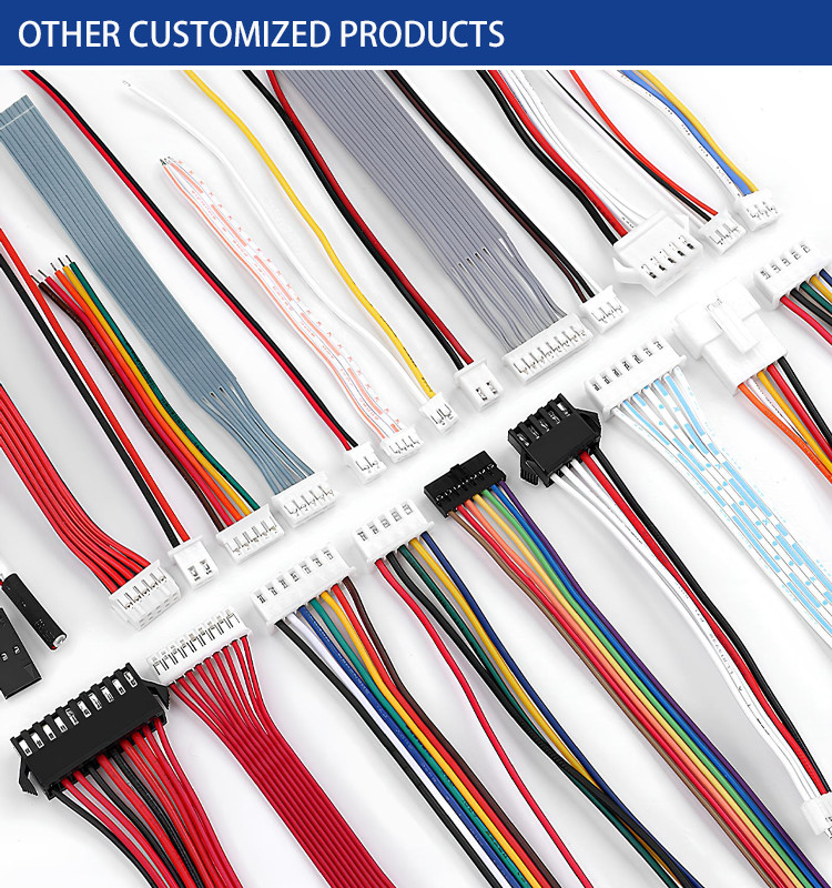 Factory Customized JST SHLP-06V-S-B LED Backlight Cable Harness 500mm Length