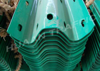 Powder Coating Highway Crash Barrier Customized Color High Performance
