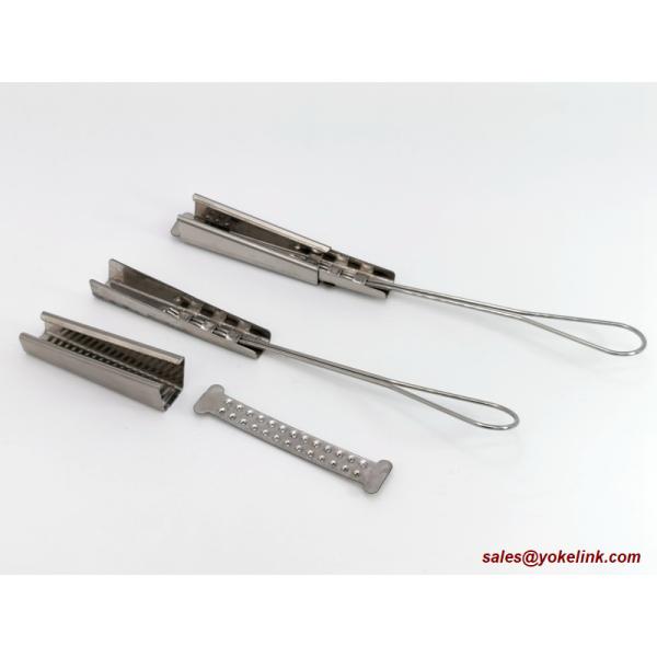 FTTH Electronic Communications Stainless Steel Drop Wire Clamp for Aerial Drop Hardware