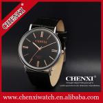 2015 New Fashion Rose Gold Watch Black White Brown Unisex Leather Watches