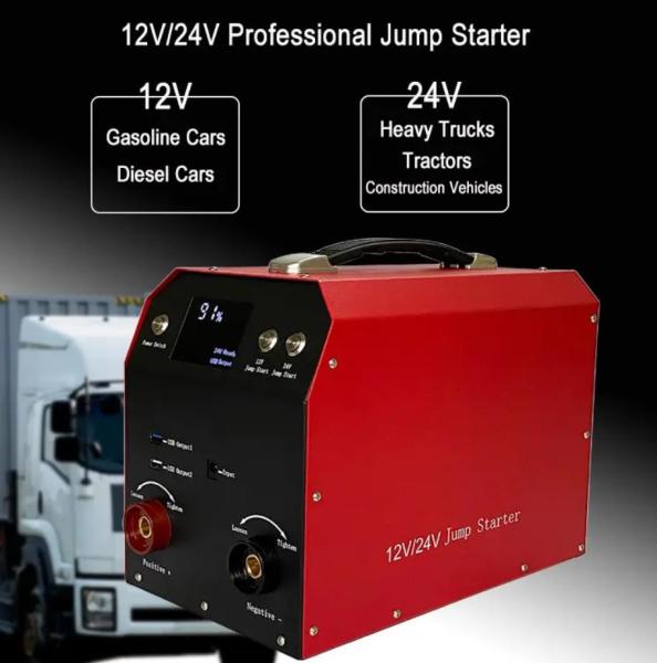 4000A Portable Car Battery Charger Auto Truck 12v 24v Car Battery Jump Starter