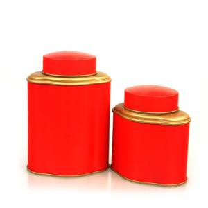China Antique Tea Metal Tins with Double Lids wholesale