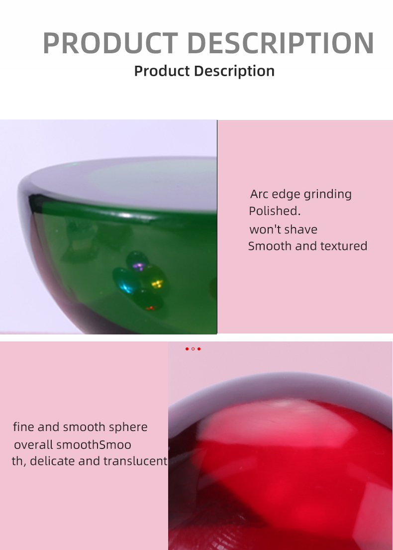 Half Round Resin Ball 50mm Acrylic Style For Kids