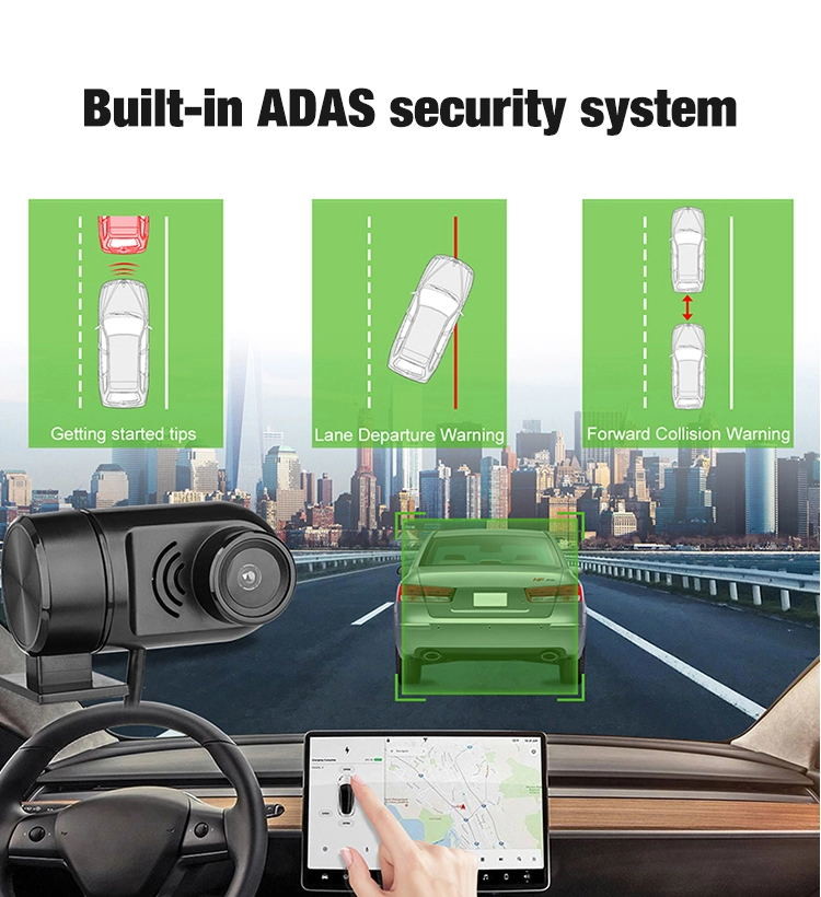 1080P Mini USB ADAS FHD Rear View Mirror Recorder Car DVR Security System