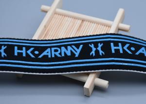 China 40mm Cotton Non Slip Elastic Band With Printed Silicone Logo wholesale