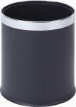 Black Hotel Bedroom Double Layer Plastic Waste Dustbin