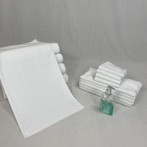 China Rectangular Water Absorbent White Cotton Face Towel wholesale