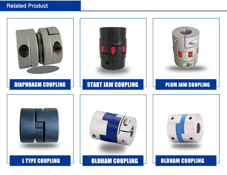 Clamp Type Oldham Aluminum Flexible Coupling For Servo Motor