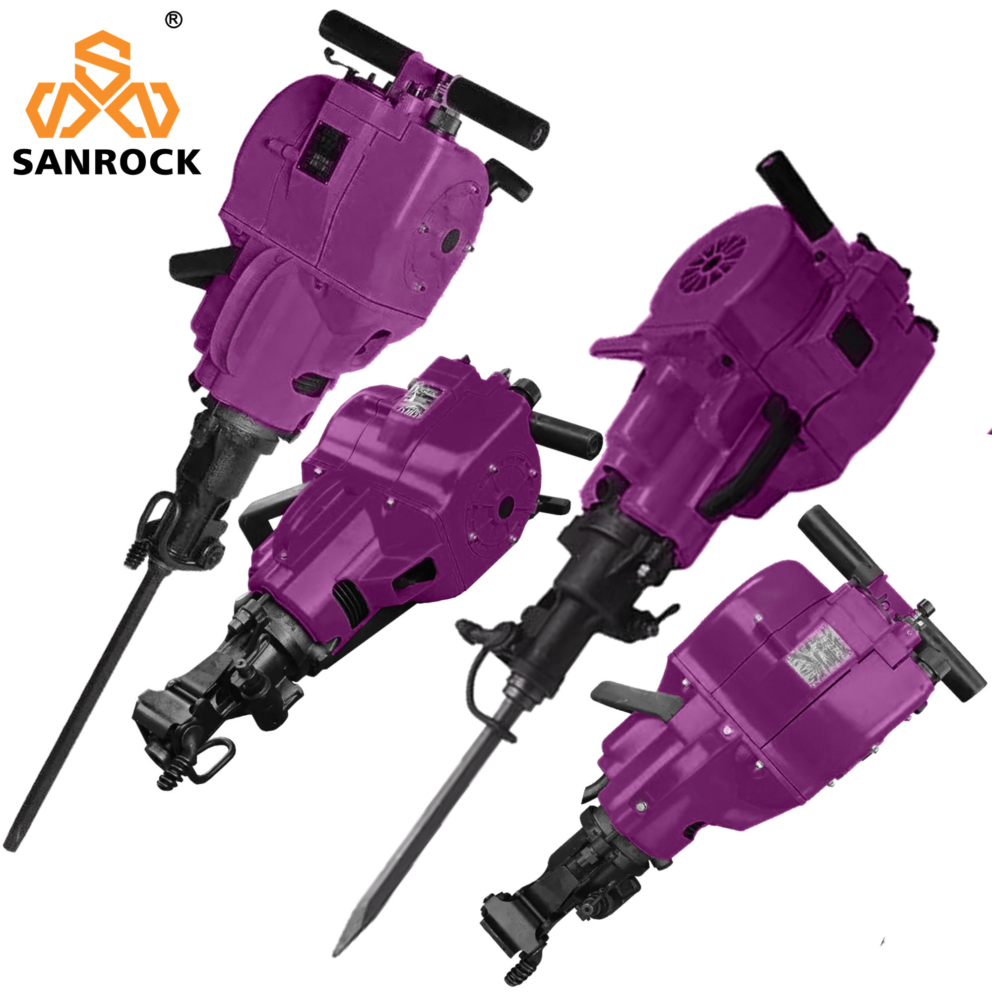 YN27C Powerful Gasoline Rock Drilling Machine Concrete Breaker Portable Hydraulic Jack Hammer