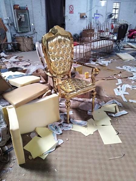 China Stainless Steel Furniture Manufacturers Dining Table Dining Chair Sofa