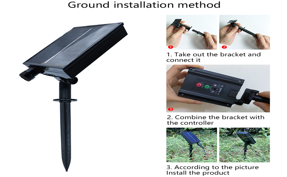 8 Mode Solar Strip Lights outdoor 3500K IP68 Water Resistant With Remote Control