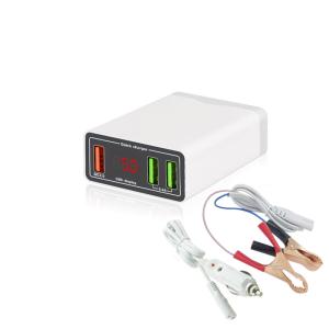 China Motorcycle Truck DC Converter With Battery Clip 12V 24V to 5V QC3.0 USB Charger Power Adapter wholesale