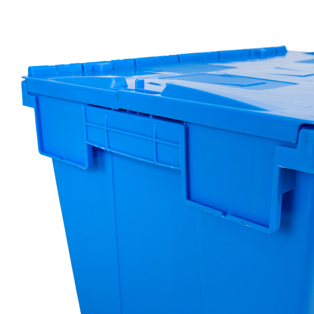 Heavy Duty Logistic Nestable Stackable Plastic Storage Moving Boxes with Folding Style