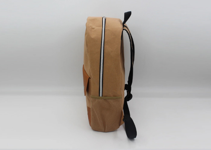 Lightweight Backpack Custom Recyclable Leisure Style Washable Kraft Paper Backpacks
