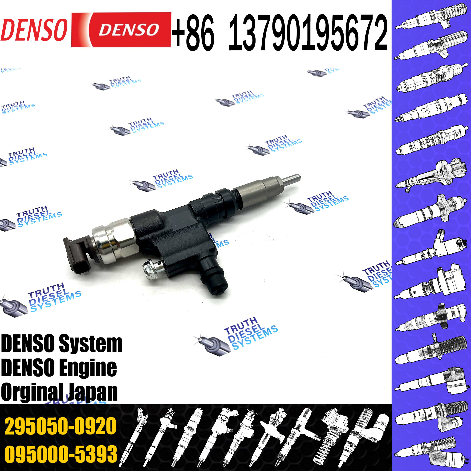 Diesel Fuel Injector 295050-0240 Common Rail Injection Nozzle 295050-0920 For Diesel Engine