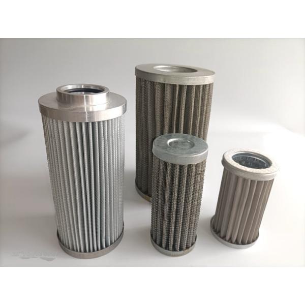 SS304 SS316 Industrial Hydraulic Oil Filter Element Multi Layers Wire Mesh Technic