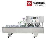 3.5KW Continuous Plastic Food Tray Sealing Machine Tray Heat Sealer For