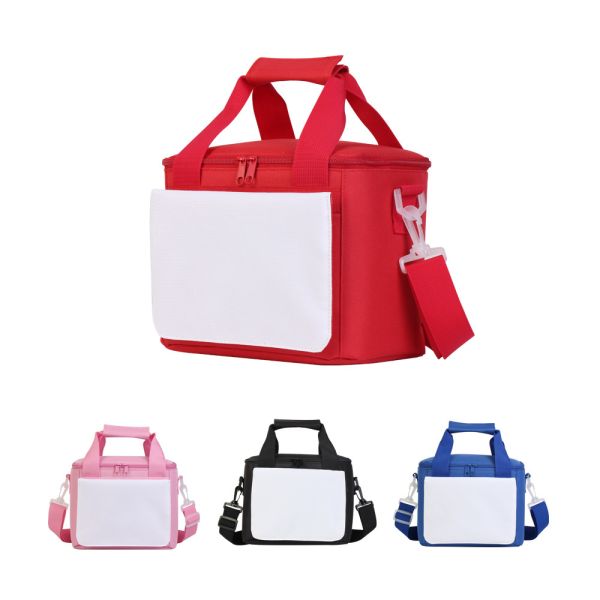 Outdoor Camping Picnic Ice Bag Blanks Large Capacity Portable Sublimation Lunch Bag Custom Polyester Ice Bucket Bag Car Ice Bag
