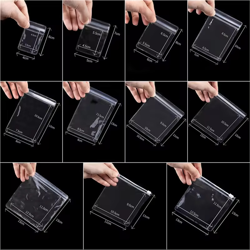 Hot Holographic Laser Reflective Pvc Zipper Bag for Cosmetics Packaging