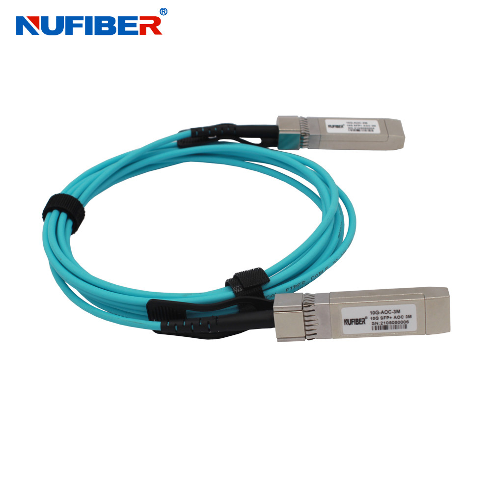Active Optical Cable 10Gbps SFP+ to 10G SFP+ AOC OM3 Fiber Optical Cable for Data Center