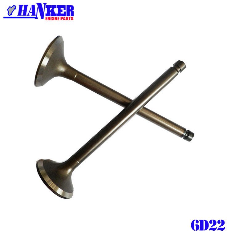 Mitsubishi 6D22 6D24 Intake Valve Exhaust Valve ME051063 ME051064 For SK400