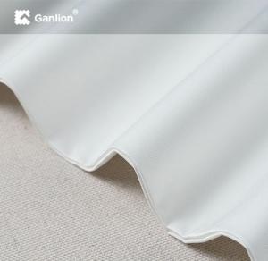 China Bleach White 250GSM Cotton Poly Spandex Industrial Washing Fabric Twill 3/1 wholesale