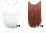 Synthetic Fibre Hair Extensions Straight Double Drawn Human Hair Wefts