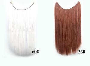 China Synthetic Fibre Hair Extensions Straight Double Drawn Human Hair Wefts wholesale