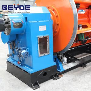 China Safety Cable Making Equipment / Rigid Stranding Machine 2000 Millimeter Capstan wholesale