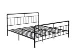Best selling furniture industrial pipe black extra large steel metal bed frame