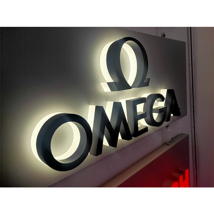 LED Luminous Character Acrylic Billboard Stainless Steel Metal Luminous Character 3D LED Sign