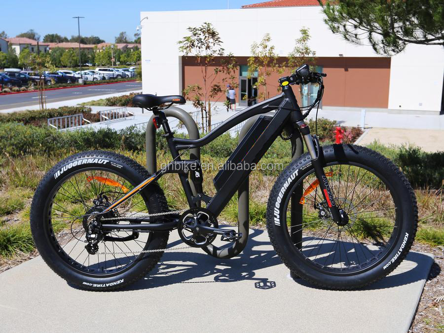 48V 21ah Aluminum Alloy Full Suspension Frame Fat Tire Electric Bike with 1000W Motor