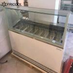 R290 Refrigerant Glass Door Upright Ice Cream Freezer 450L
