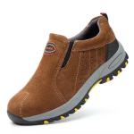 Hot Sale No Lace Non Slip Leather Woodland Steel Toe Construction Safety Work