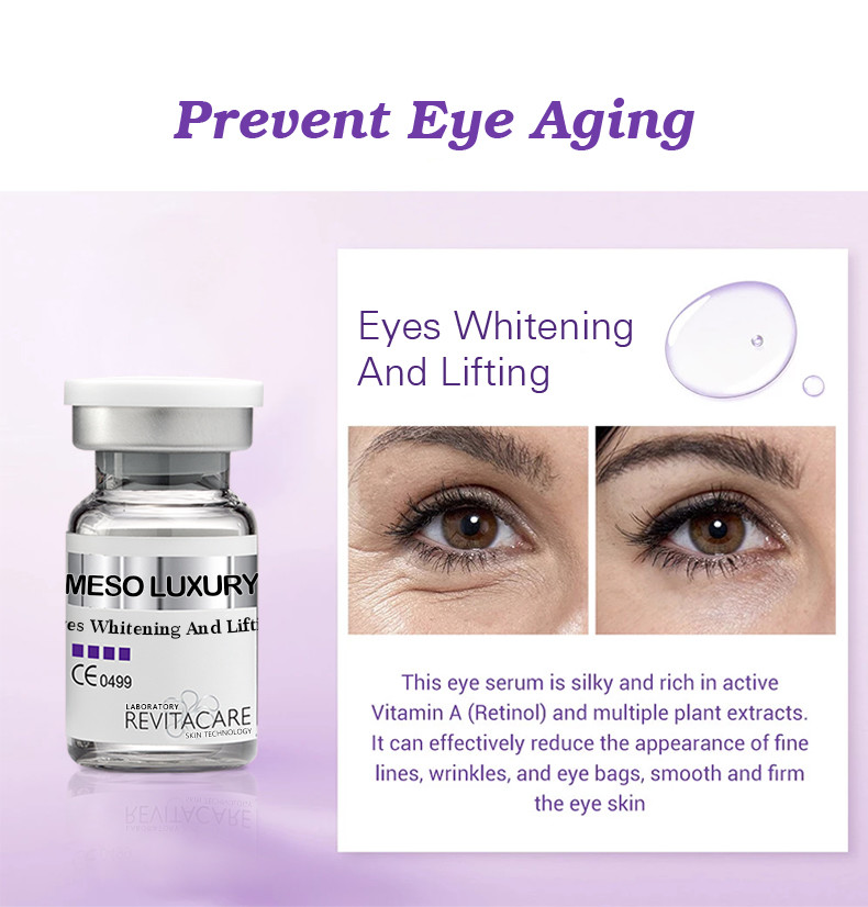 Private Label Anti Wrinkle Meso Serum Microneedling 6pcs/Set Remove Dark Circle Eye Wrinkle Serum