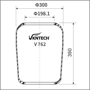 China 4.731.013.000 Bus Air Springs 1R2D 390 360 Goodyear 9010 Semi Trailer Air Bags VKNTECH V762 wholesale