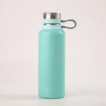 500/700/1000ml Stainless Steel Water Bottle 1 Litre Silicone Strap Portable