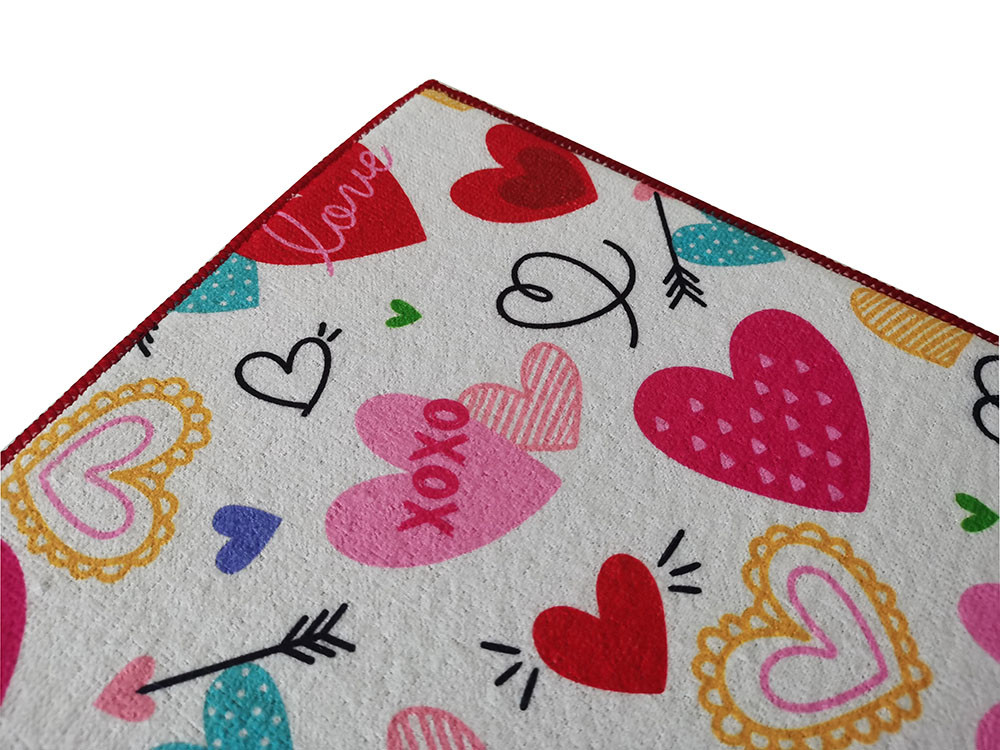 Customized Pattern Kitchen Mat Microfiber Dish Drying Mats 38x50cm
