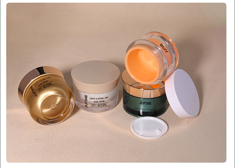 Printing Handling UV Printing 50ml Double Wall Acrylic Plastic Jar for Body Scrub Cream
